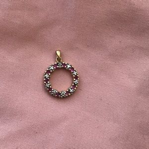 Diamond and Ruby “Wreath” Pendant